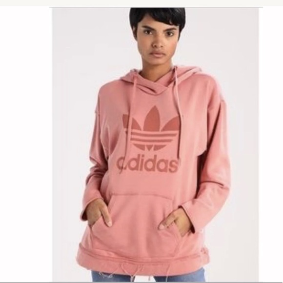 Adidas Womens Blush Pink Trefoil Logo 